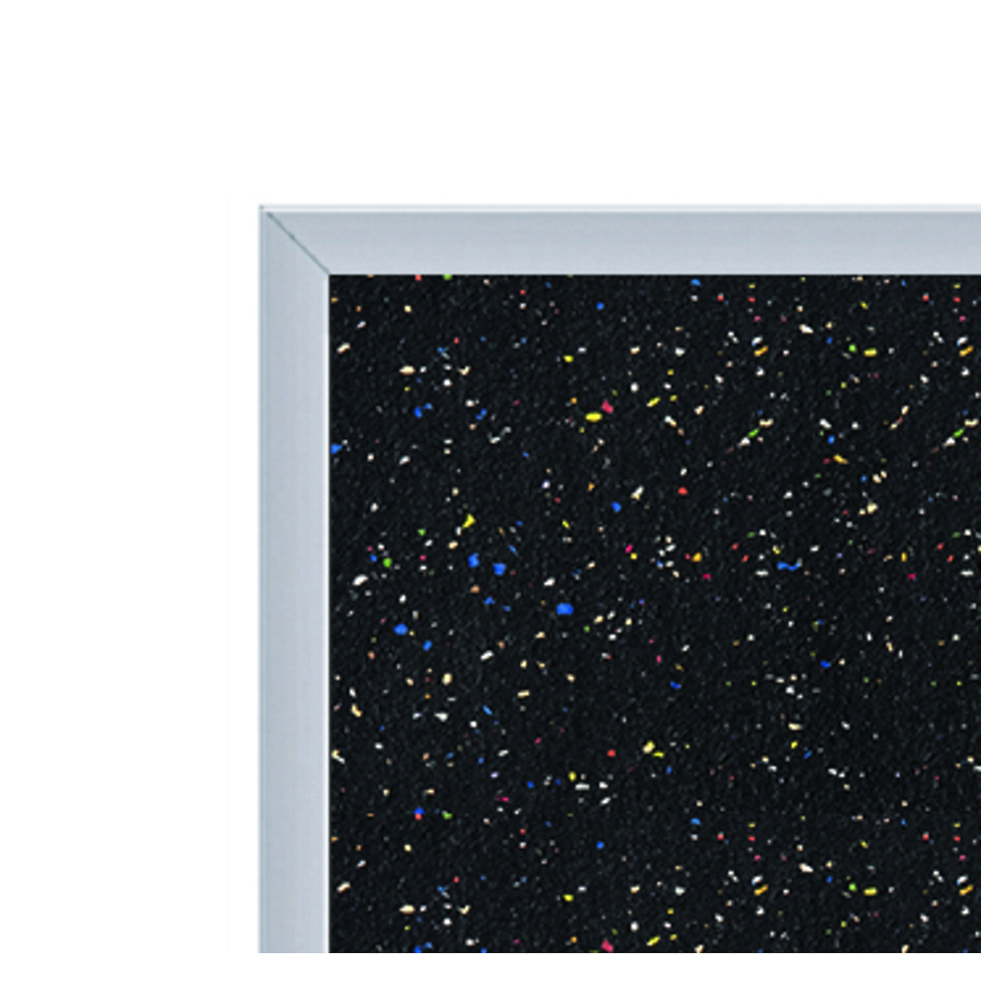 Ghent, 48.5in. x 120.5in. Recycled Rubber Bulletin Board - Confetti, Color Finish Other, Model# ATR410-CF